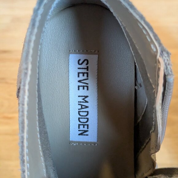 Steve Madden Tan Suede Platform Sneaker - Women's size 8.5 - Picture 3 of 5